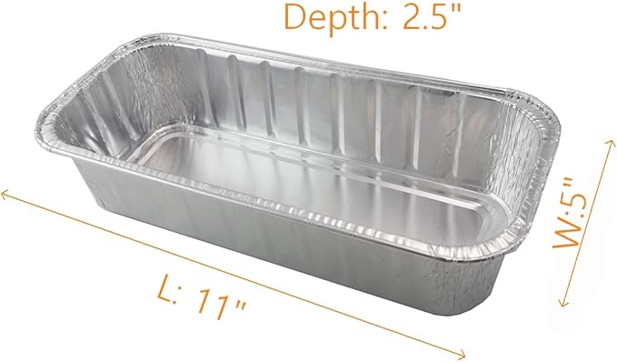 Firsgrill (18-Pack) Compatible for Weber Model 6498 & 6417 drip pan Liner Aluminum BBQ 11" L*5" W*2.5" D Drip Pans Grill Grease Trays Foil Pan Smoke Fire and Summit Grills