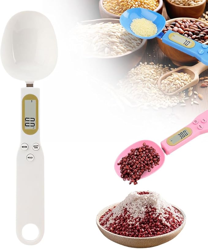 Electronic Measuring Spoon, 2026 New Kitchen Food Digital Measuring Scoop, Pet Food Measuring Scoop Electronic with LED Display for Dispensing Food, Kitchen and Dog Cat Food (1pcs)
