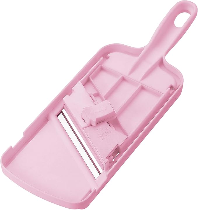 Shimomura Industry FV-621 Full Veggie Slicer, Thickness Adjustable, 3 Levels (0.04/0.06/0.08 inch (1/1.5/2 mm), Holder Included, Made in Niigata, Tsubamesanjo