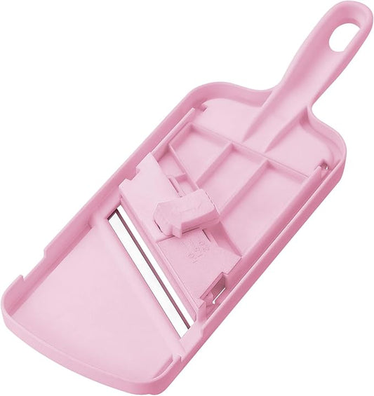 Shimomura Industry FV-621 Full Veggie Slicer, Thickness Adjustable, 3 Levels (0.04/0.06/0.08 inch (1/1.5/2 mm), Holder Included, Made in Niigata, Tsubamesanjo