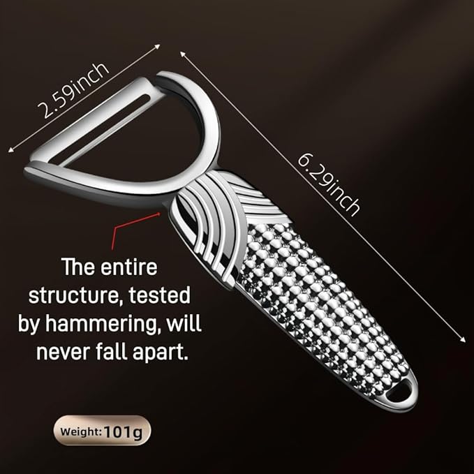 Vegetable Peeler For Kitchen, Easy Peeler/Non-Slip Wide Handle/Suitable for All Fruits Vegetables/Silver