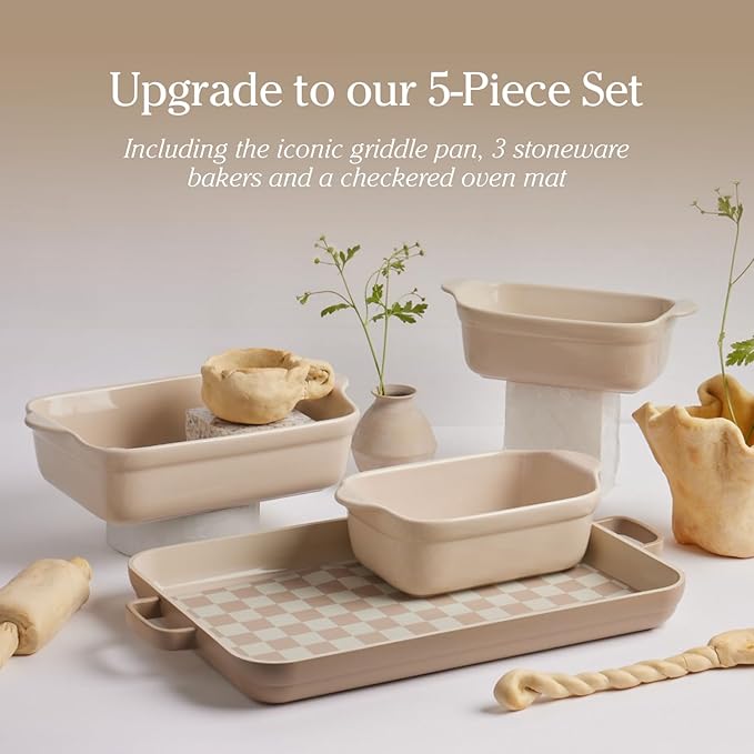 Our Place Mini Griddle Pan | 9" (2 Qt) Nonstick Ceramic Griddle Pan for Stovetop & Oven | PFAS-Free, Oven-Safe up to 450°F, Easy-Grip Handles | Steam