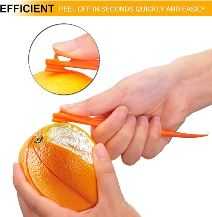 Orange Peeler Tools Citrus Peel Cutter Plastic Fruit Vegetable Slicer Cutter Lemon Peeler Opener Remover Fruit Tools Kitchen Accessories Cooking Knife Kitchen Gadgets (2)