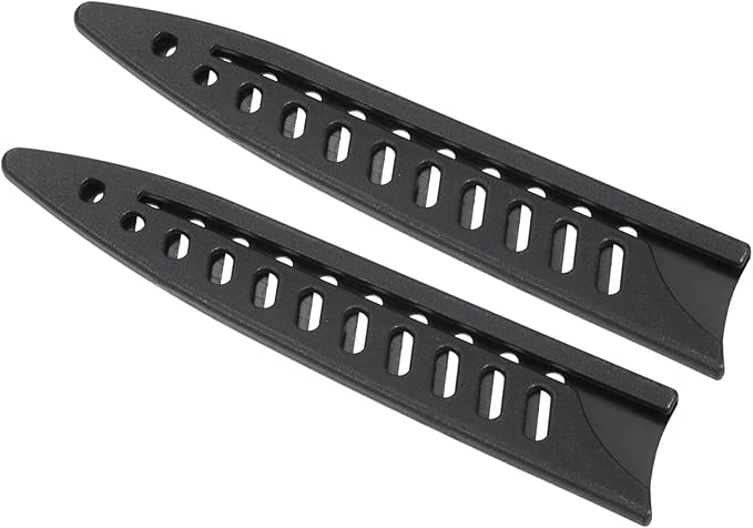 PATIKIL PP Safety Knife Cover Sleeves for 5" Utility Knife, 2 Pack Knives Edge Guard Blade Protector Universal Knife Sheath Portable for Kitchen, Black