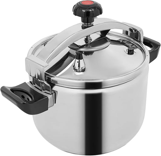 Stainless Steel Pressure Cooker Large Capacity Cooktop Pressure Pot with Multiple Protection Functions for Home Restaurants Canteens, Multiple Stove Compatible (27.47 Qt)