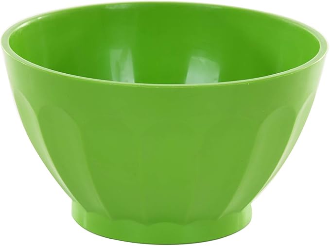 Mintra Unbreakable Plastic Bowl, GREEN 4pk - Medium, 750ml, 25oz, 5.5inW x 3inH - (Part Of A Set) - Salad, Snacks, Breakfast Cereal, Fruit, Popcorn, Soup, Colorful, Shatterproof, BPA Free