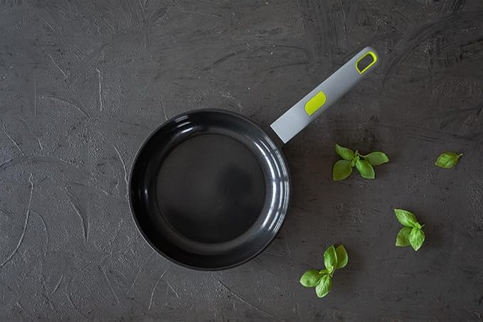 BRA Life Frying Pan 22 cm Cast Aluminium 100% Recycled, Non-Stick Ceramic Reinforced PFOA Free, PTFE Free, Suitable for All Hobs and Induction Types