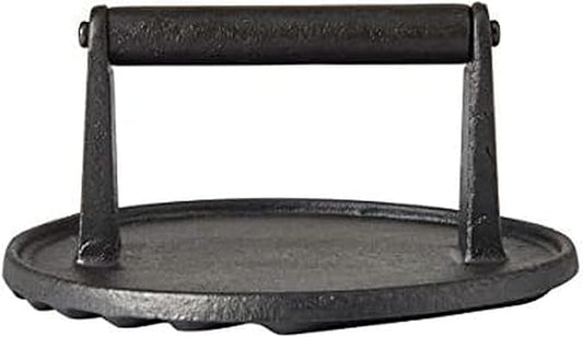 Farberware Barbecue Cast Iron Grill Press, 7-Inch, Black