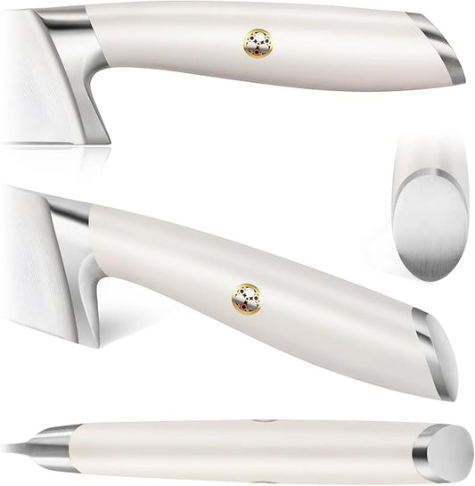 Cangshan L1 Series 2-Piece Cleaver Set, Forged German Steel (White)