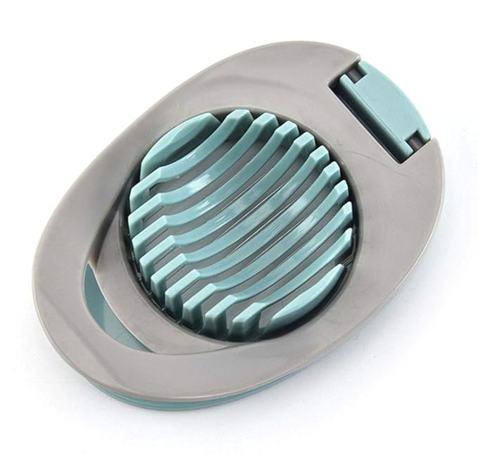 WOIWO 1 PCS Creativity Kitchen Egg Mirabile Multi-Functional Egg Slicer Kitchen Gadget (gray-green)