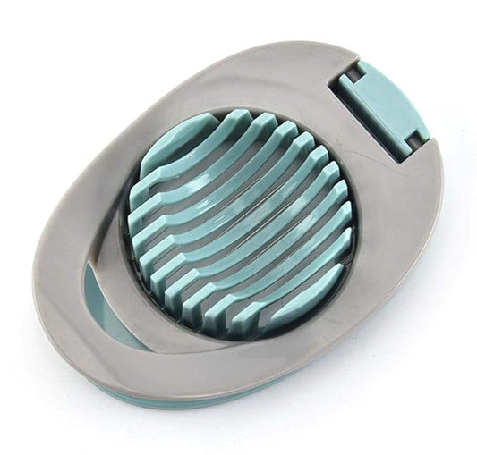 WOIWO 1 PCS Creativity Kitchen Egg Mirabile Multi-Functional Egg Slicer Kitchen Gadget (gray-green)