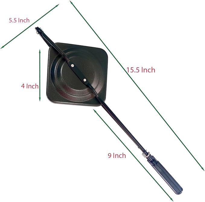 Sandwich Maker Gas Stove Top Toaster Sandwich Hot Pan Toasted Sandwich Snack Maker Nonstick Double Sided Pressure Breakfast Pan with Handles Panini Press