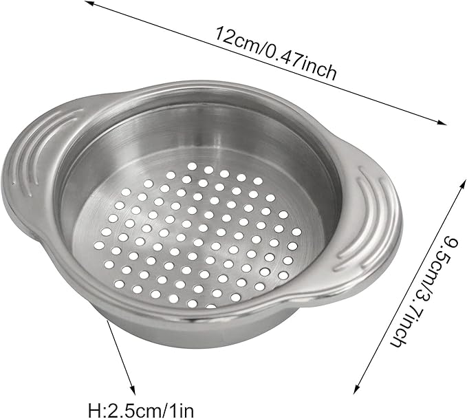 Can Strainer XGNG 2pcs Stainless Steel Food Can Strainer Vegetable and Fruit Can Strainer, Best for Canned Tuna Versatile