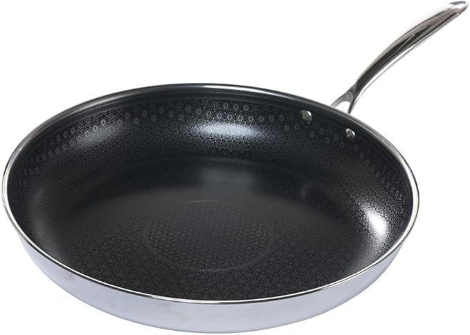 Black Cube CeramicQR Cookware Made in France Quick Release Fry Pan-Ceramic Non-Stick Skillet-For Induction Cooktops, 12.5-Inch