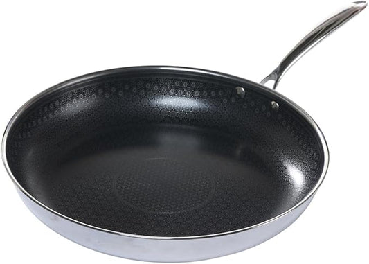 Black Cube CeramicQR Cookware Made in France Quick Release Fry Pan-Ceramic Non-Stick Skillet-For Induction Cooktops, 12.5-Inch
