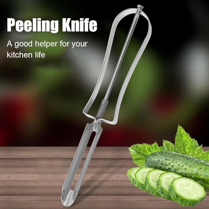 2Pcs Stainless Steel Rotary Peeler Multi-function Peeling Knife,potato Carrot Hand Peeler Food Fruit Vegetable Cutter Kitchen Tools,Home Kitchen Outdoor Peelers Utensils and Gadgets