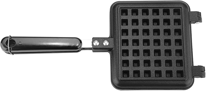 Zerone Waffle Maker, Waffle Maker Iron Stovetop Waffle Maker Non Stick Waffle Maker Pan Press Plate Cooking Baking Tool 5.5 x 12.4 inch