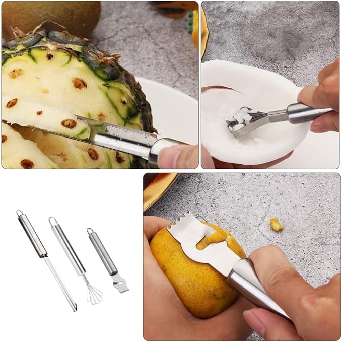 Stainless Steel Lemon Zester Multi-functional Fruit Peeler Easy Cheese Grater Kitchen Tool