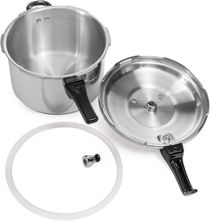Barton 8 Quart Pressure Canner Release Valve Aluminum Canning Pot Cooker Pot Stove Top Instant Fast Cooking Pot (8QT)