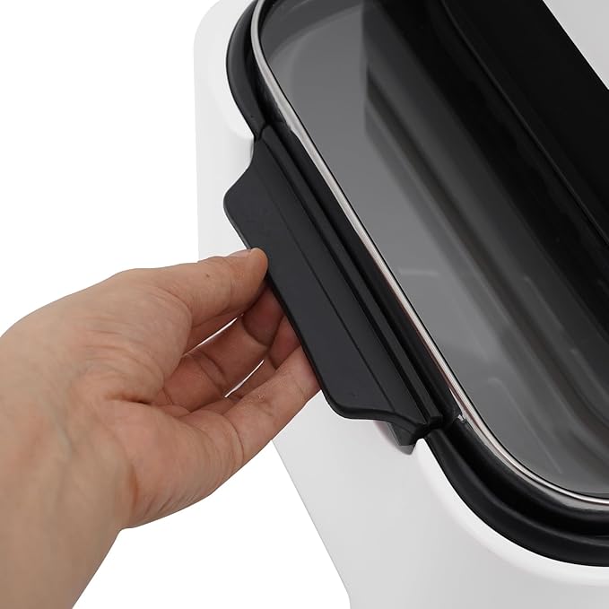 12.68QT Glass Air Fryer, 1700W Large Capacity Non-Toxic Air Fryer Oven with Transparent Window, 6 Presets & Precise Temp Control for Roast, Bake, Fry (White)