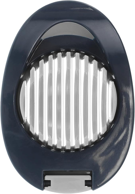 KESYOO Multipurpose Egg Slicer and Hard Boiled Egg Cutter with Dark Blue Handle and Mushroom Cutter for Kitchen Use Suitable for Strawberries and Soft Fruits