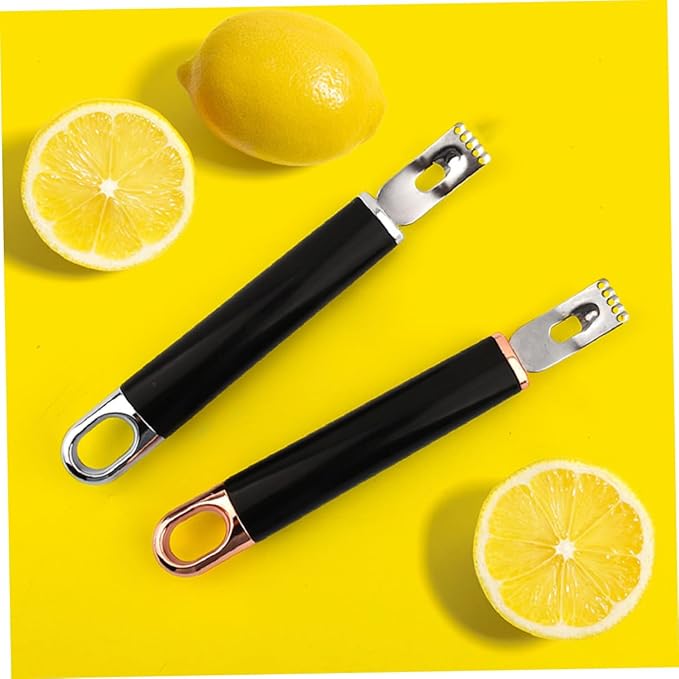 IMIKEYA Stainless Steel Lemon Grater Protective Cleaning Brush Multipurpose Fruit Grater for Kitchen for Citrus Peeling and Slicing Random Color