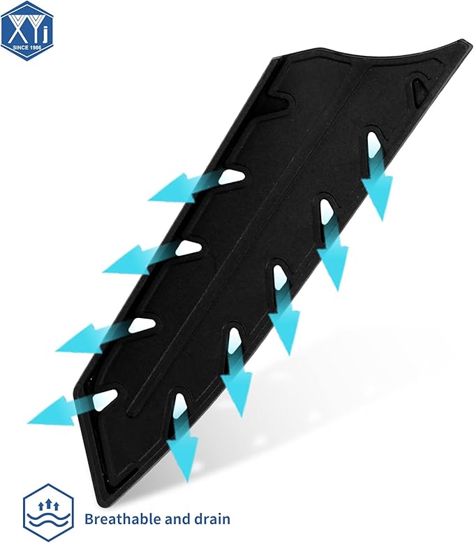 XYJ 2pcs/set Safety Knife Covers Sleeves Knives Edge Guard,Universal Knife Sheath,Santoku Knife Case Black (For 8" Chef Knife or 7 '' Santoku Knife)