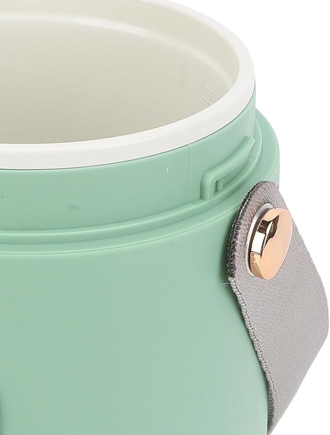 TOPINCN 500W Cooking Portable Electric Pot Mini Stainless Steel Multifunction Cooker, Mini 800ml Electric Pot Compact Design for Travel, Camping, Office (US Plug 110V)