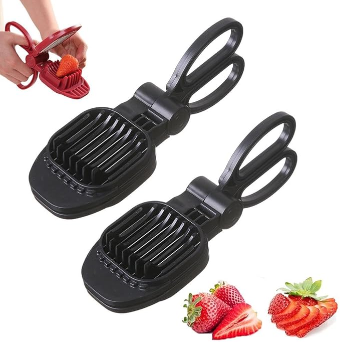 Strawberry Slicer,Egg Slicer for Hard Boiled Eggs,Multipurpose Stainless Steel Wire Fruit Cutter for Banana,Cucumber,Mushroom,Rapid & Safe Slicing Kitchen Gadgets