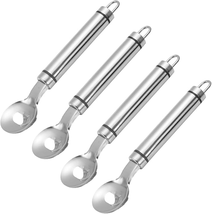4 Pack Cactus Peeler Spoon, Stainless Steel, Multi-Function Peeling Knife Tool & Slicer for Noodles, Vegetables, Potatoes – Durable Kitchen Gadgets Accessories
