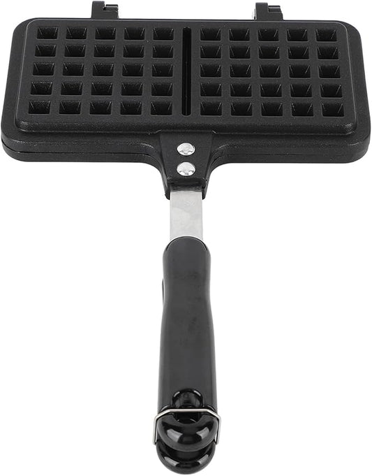 Stovetop Waffle Pan, Double Sided Waffle Baking Pan Aluminum Grill Pan for Breakfast, 8.3x13.0x1.2