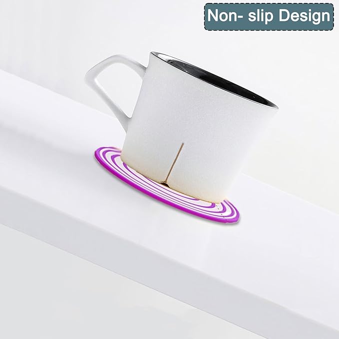 Coasters Set of 8 Cute Hamburger Cup Coasters for Drink, PVC Scratch-Resistant Non Slip Hot Cold Table Drinks Coasters for Beverage Drink Beer Wine Glass Coffee Tea
