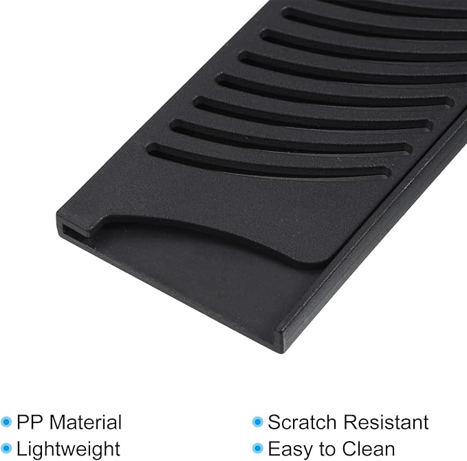 PATIKIL PP Safety Knife Cover Sleeves for 9.5" Chef Knife, 5 Pack Knives Edge Guard Blade Protector Universal Knife Sheath for Kitchen, Black