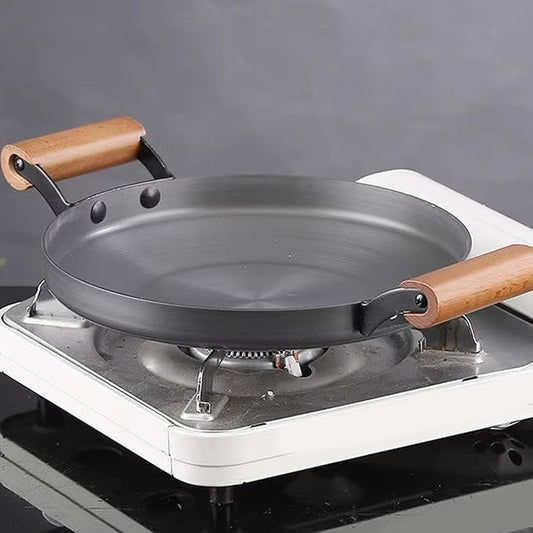 Omabeta Braiser Pan,Multifunction Induction Cooking Fry Pan with Dual Handles for Home Kitchen Cookware,Aluminum Alloy (26cm)