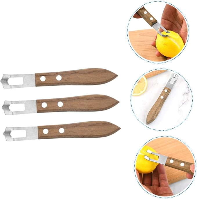 3pcs Professional Multi-function Stainless Steel Cheese Grater Lemon Peeler Household Accessory