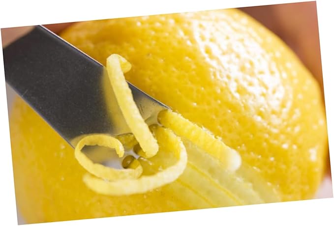 Unomor Stainless Steel Citrus Peeler Tool Efficient Fruit Zester for Easy Peeling of Lemons Oranges and Grapefruits Dishwasher Safe Kitchen Gadget with Five for Quick Zesting