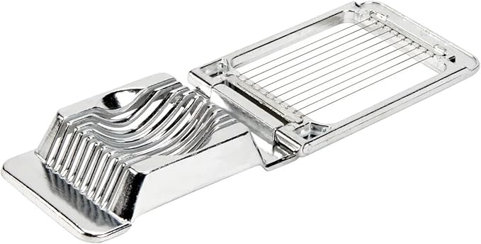 Aluminum Egg Slicer Cutter Kitchen Tool with Stainless Steel Wire Dishwasher Safe (Square)