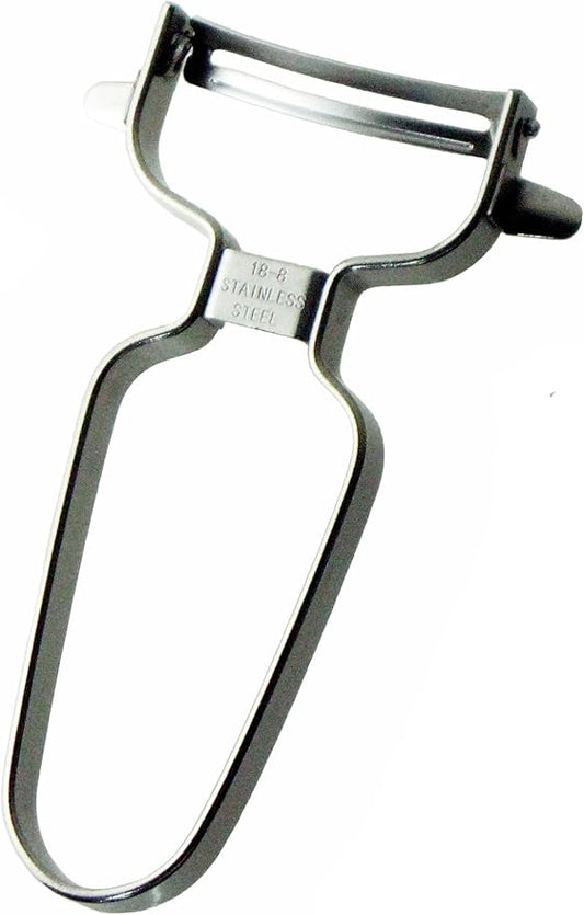 Nagao Tsubamesanjo Peeler, Fits Vegetable Rounds, Curved Peeler, 18-8 Stainless Steel, Dishwasher Safe, Made in Japan