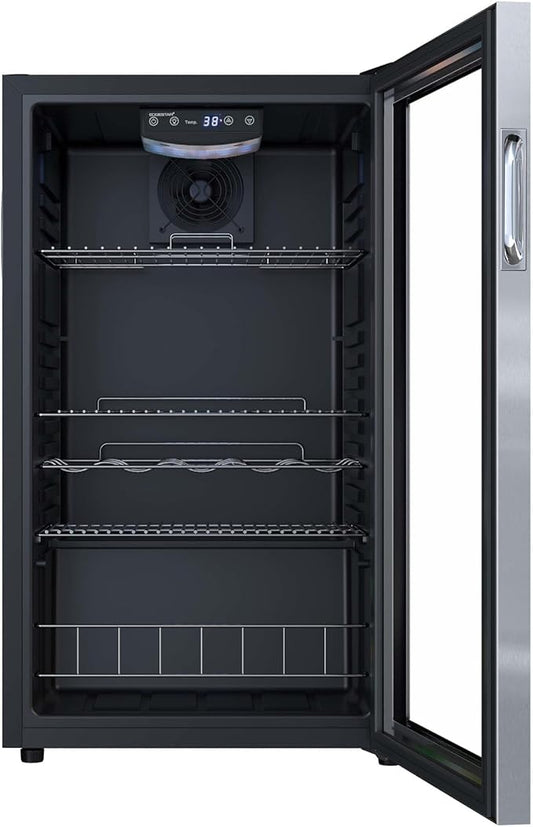 EdgeStar BWC121SS 19 Inch Wide 105 Can Capacity Extreme Cool Beverage Center