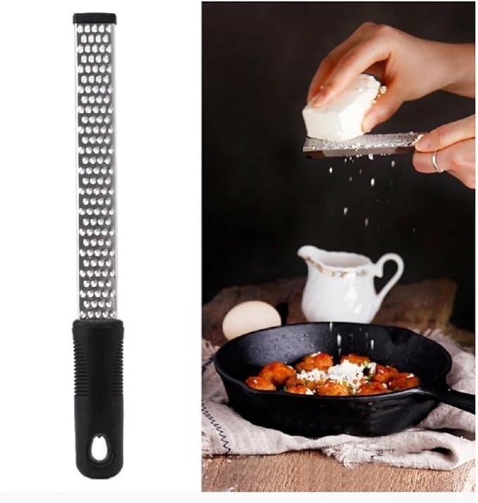 Stainless Steel Cheese & Citrus Zester – Lemon Grater Food Tool