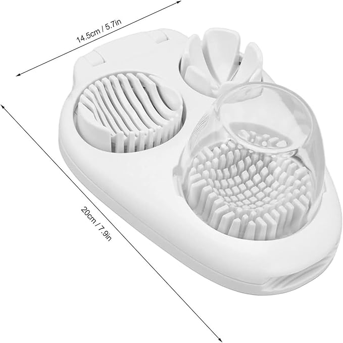 3 Way Egg Slicer for Hard Boiled Eggs, 2026 Heavy Duty Stainless Steel Egg Cutter with 3 Slice Modes, Multipurpose Dicer for Strawberry, Mushroom & Fruit, Kitchen Tool, Dishwasher Safe