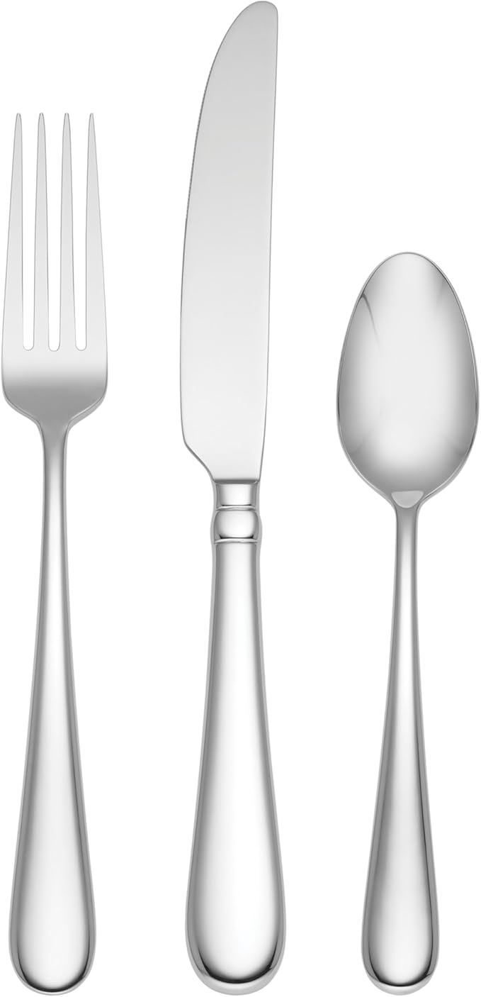 Lenox 899225 Studio 1414 Mirror 24-Piece Flatware Set, Service For 8