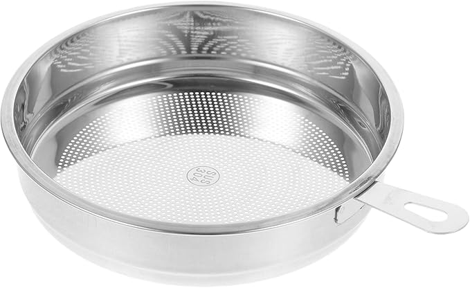 Kichvoe Stainless Steel Fine Mesh Oil Strainer 6.33X4.96 Inch Oil Pot Filter for Cooking Grease Tea Infuser Food Residue Kitchen Utensil