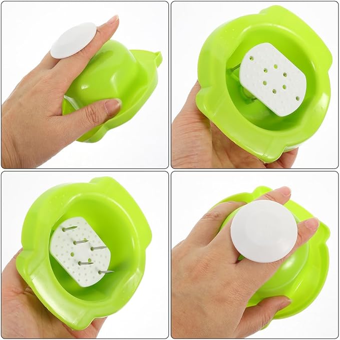 Garneck Food Safety Holder for Mandolin Slicer or Grater, Finger Anti-Cut Protectors for Vegetable Grater Peelers Food Slicer Cutter Finger Guard for Mandoline Slicer Cutting Green