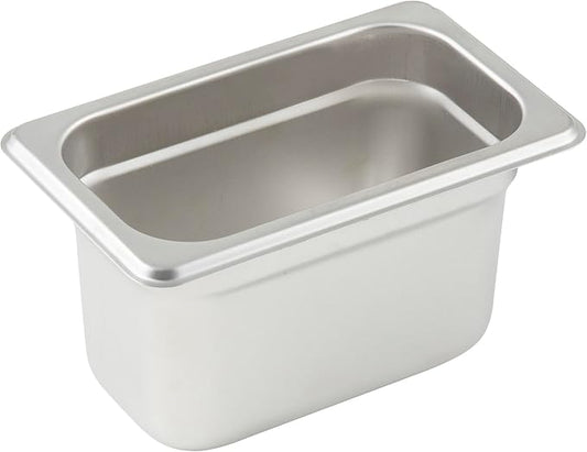 Winco Anti-Jamming Steam Pan, 1/9 by 4-Inch, 24-Gauge