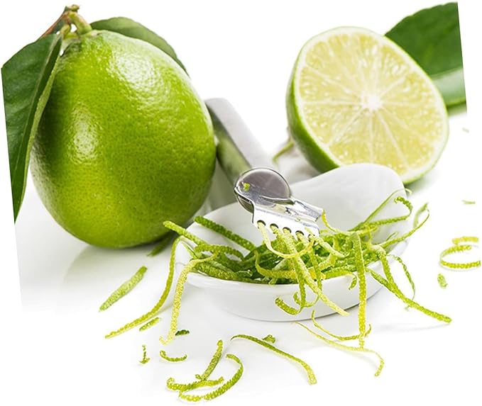 2pcs Stainless Steel Lemon Peeler Zester Fruit Citrus Scraper Easy to Use for Bar