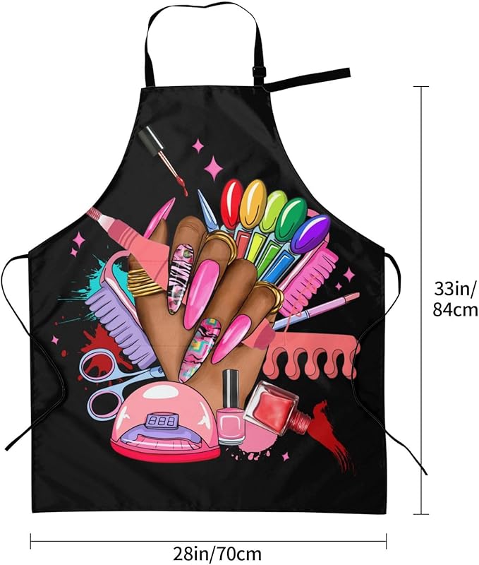 Apron with Pockets Aprons for Women Men Kitchen Chef Apron for Cooking Gardening Server Waitress Painting