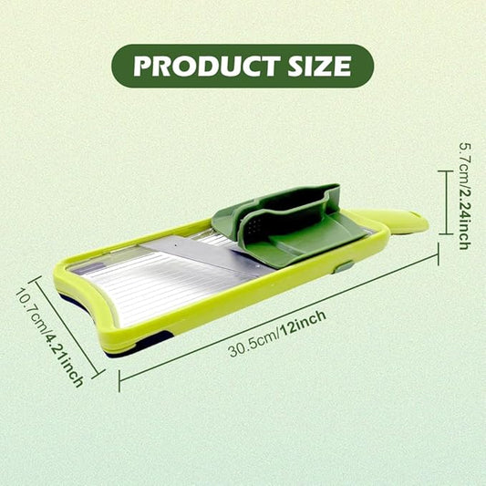 Multi Handheld Mandoline Slicer,Stainless Steel Mandoline Vegetable Slicer,Mandolines Food Slicer Comfort Grip,Easy to Clean,for Speedy Slicing of Fruits and Vegetables