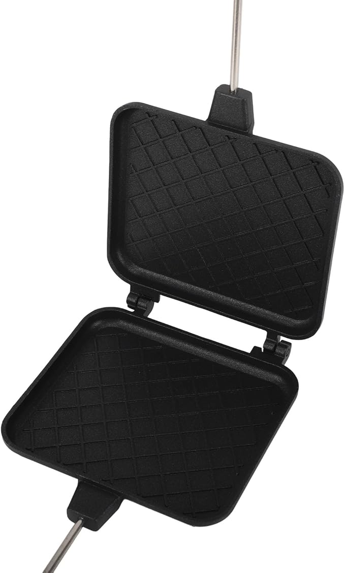 ZJchao Double Sided Aluminum Sandwich Maker Easy Cooking Multifunctional Stovetop Pan for Gas Induction Family Breakfast