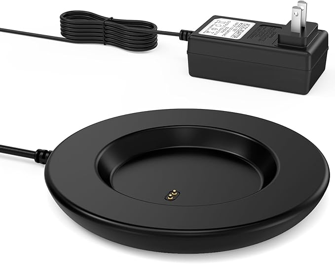 Replacement Charging Coaster 2 for Temperature Control Smart Mug 2,Mug1,Cisain Mug Power Cord Compatible with Em/BER Smart Cups (Black)